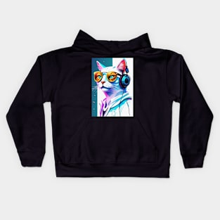 Cat DJ Kids Hoodie